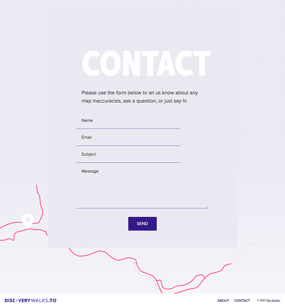 Contact page